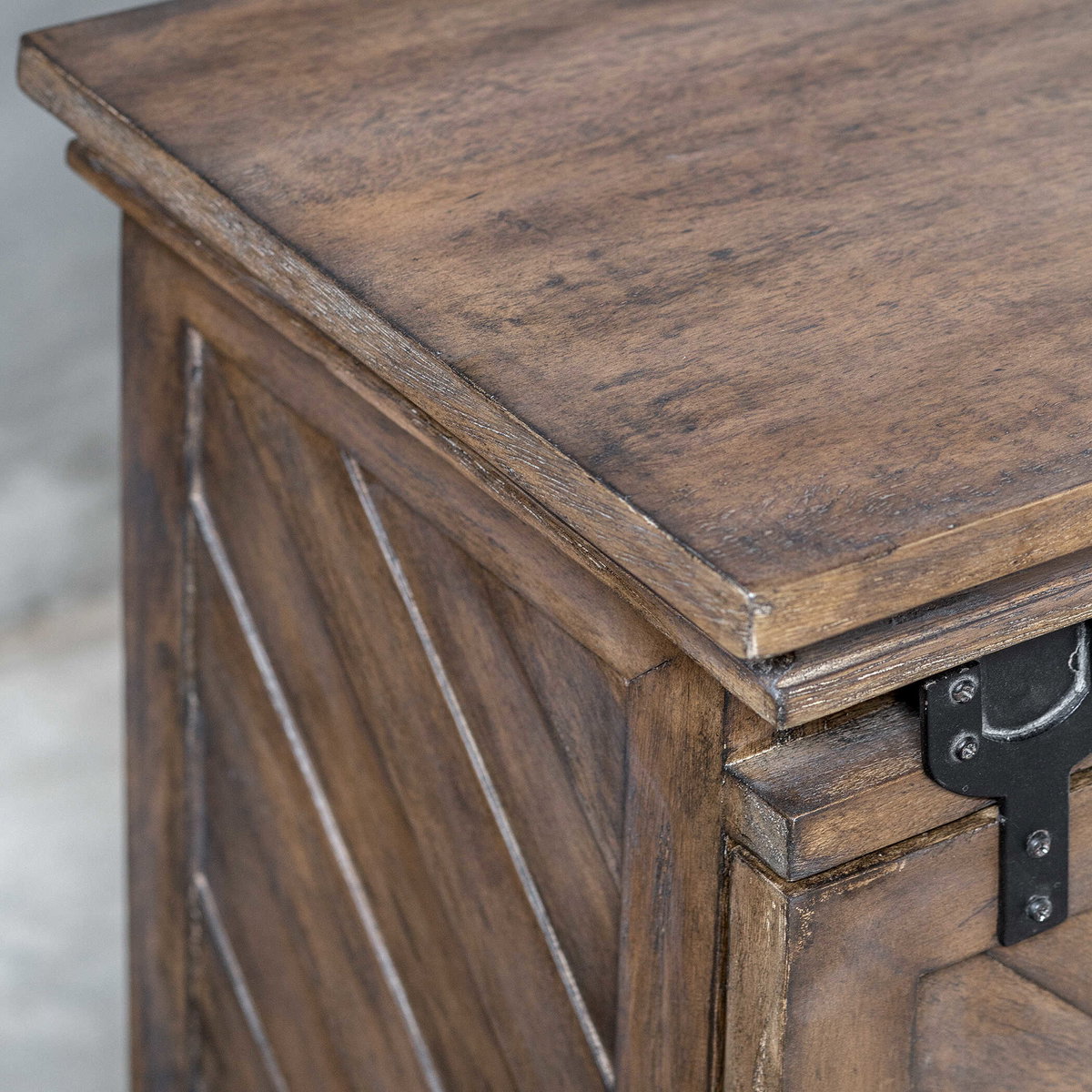 Primalia Barn Door Media Console, by Uttermost, 5'2" width x 2'10" height x 1'2" depth View 8