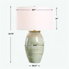 Amos Ceramic Table Lamp, by Uttermost, 1'5" width x 2'1.75" height x 1'5" depth thumbnail 3