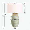 Amos Ceramic Table Lamp, by Uttermost, 17" width x 25.75" height x 17" depth thumbnail 3