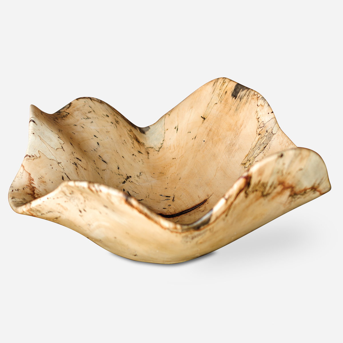 Tamarine Wood Bowl, Decorative Tray by Uttermost, 15.75" width x 7.5" height x 15.75" depth View 1