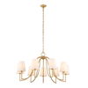 Seville 9 Light Gold Chandelier, Ceiling Light by Uttermost, 21.62" height x 42" diameter thumbnail 6