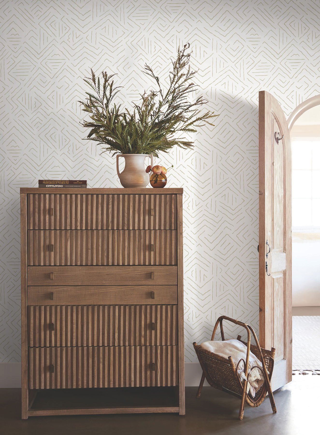 Sirih Beige Wallpaper large image 