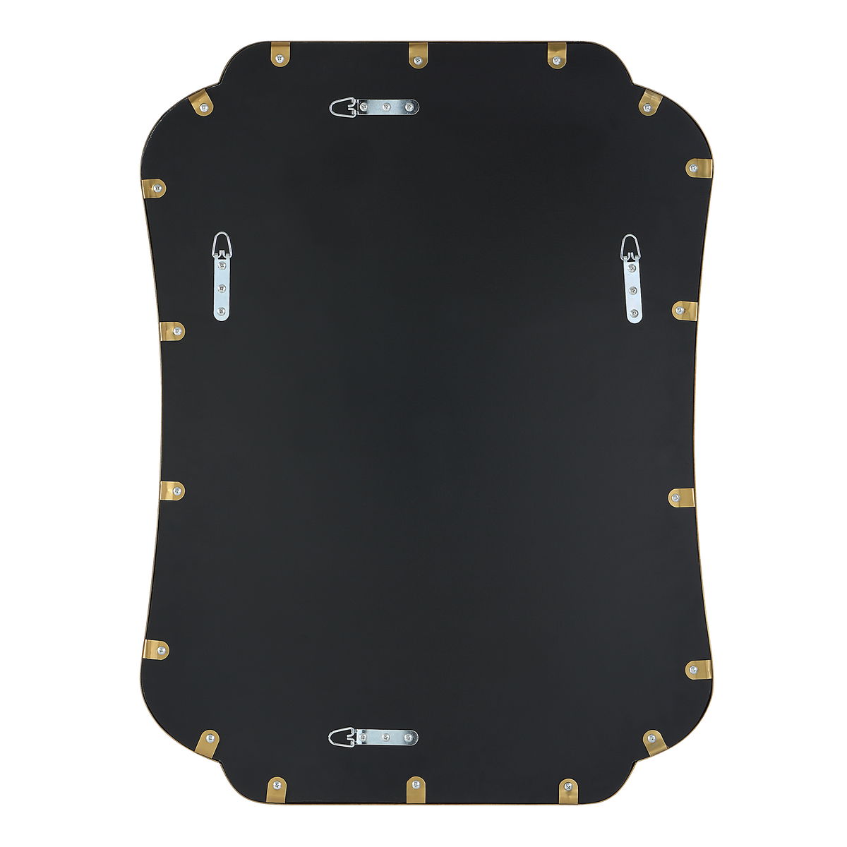 Athena Brushed Brass Mirror, by Uttermost, 24" width x 32" height x 1" depth View 9