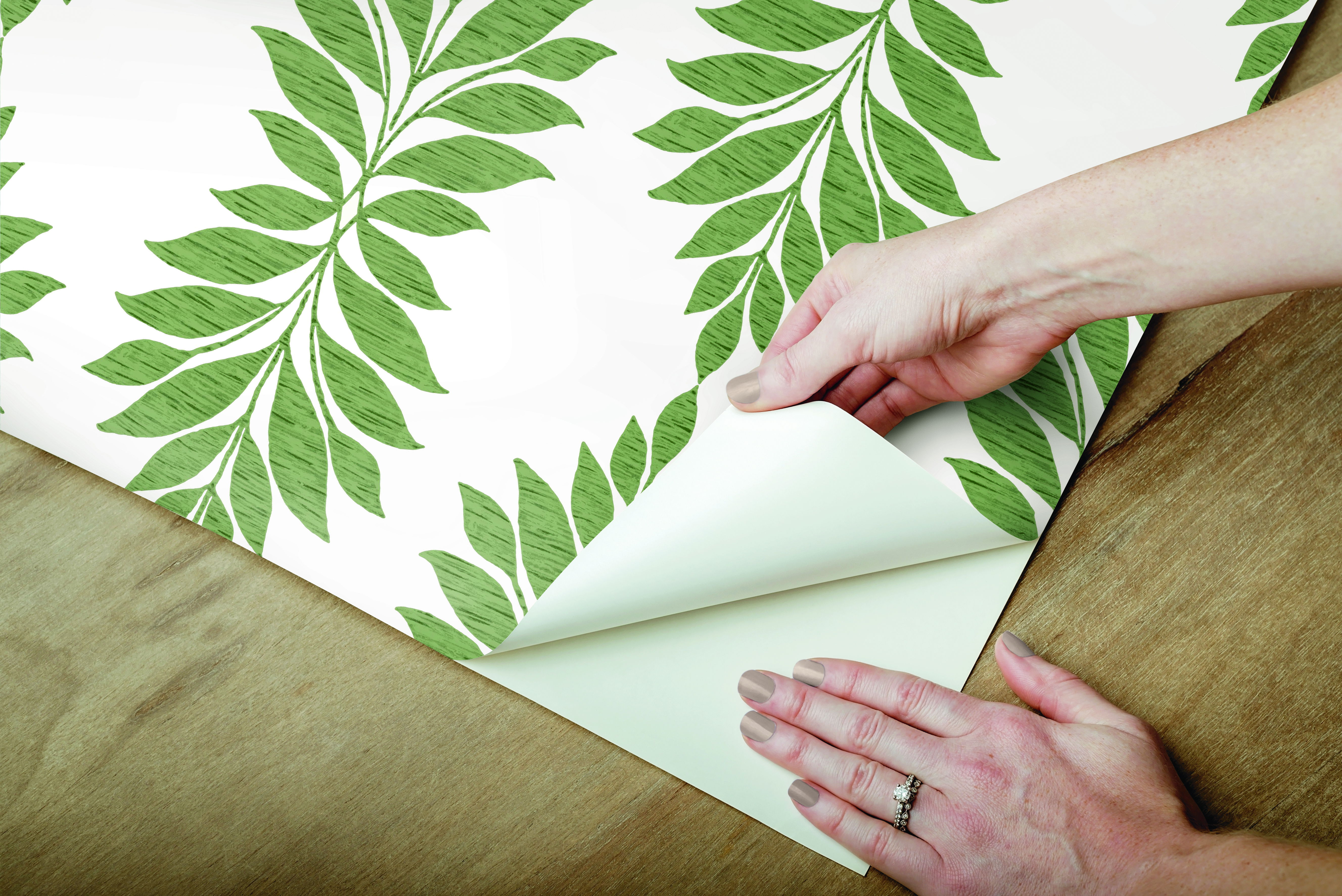 Broadsands Botanica Green Peel & Stick Wallpaper large image 