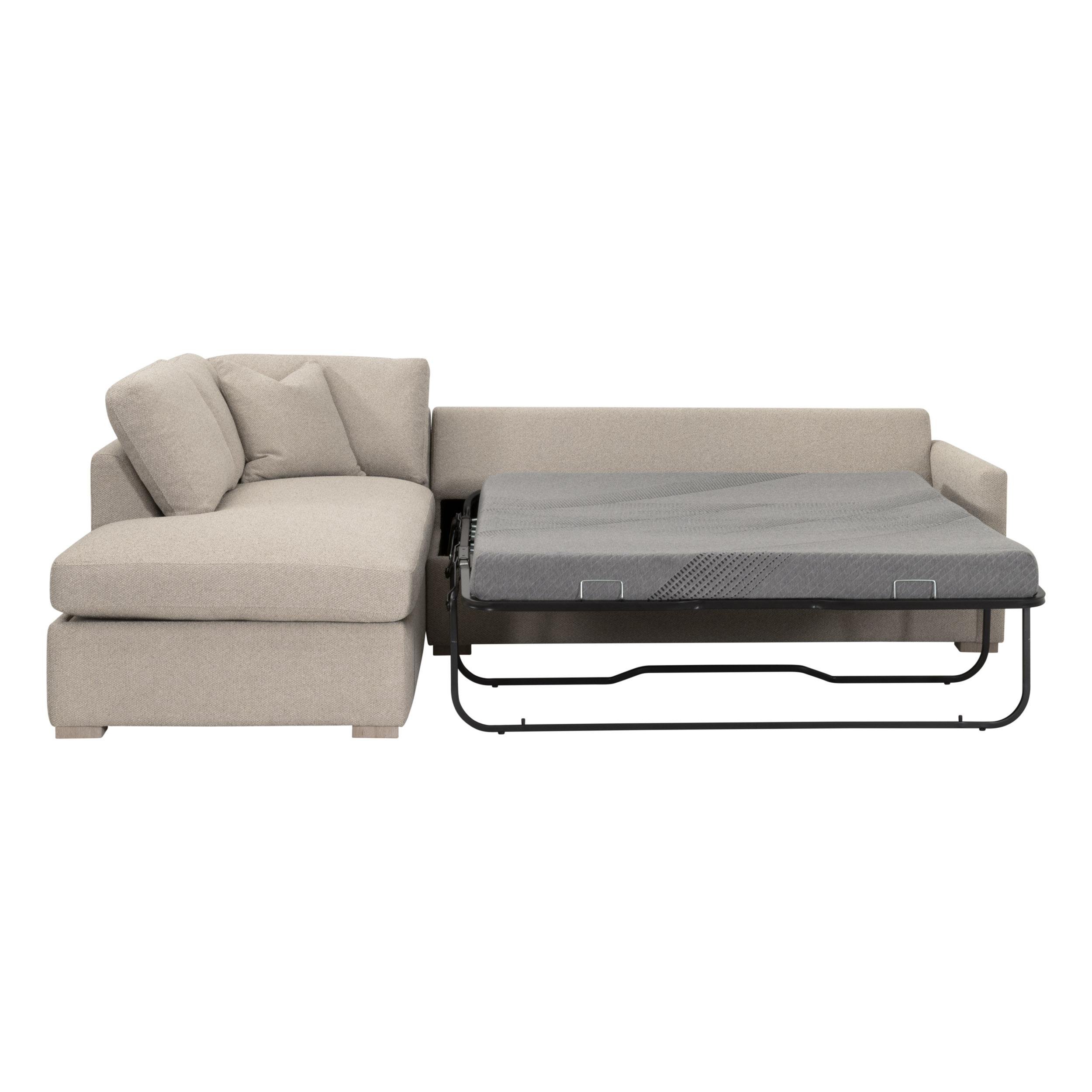 Clara 112'  Slim Arm Sleeper Queen LF Sectional, Seating by Essentials for Living, 112" width x 37.5" height x 81" depth View 3