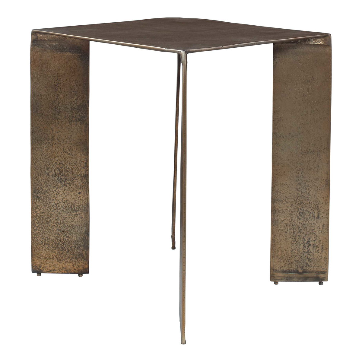 Reade Brass Outdoor Accent Table, Outdoor Table by Uttermost, 1'6" width x 1'10" height x 1'6" depth View 5