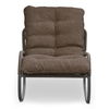 Lyra Outdoor Rocking Chair Brown, Outdoor Chair by Moe's Home, 2'2.77" width x 2'10" height x 3'2" depth thumbnail 1