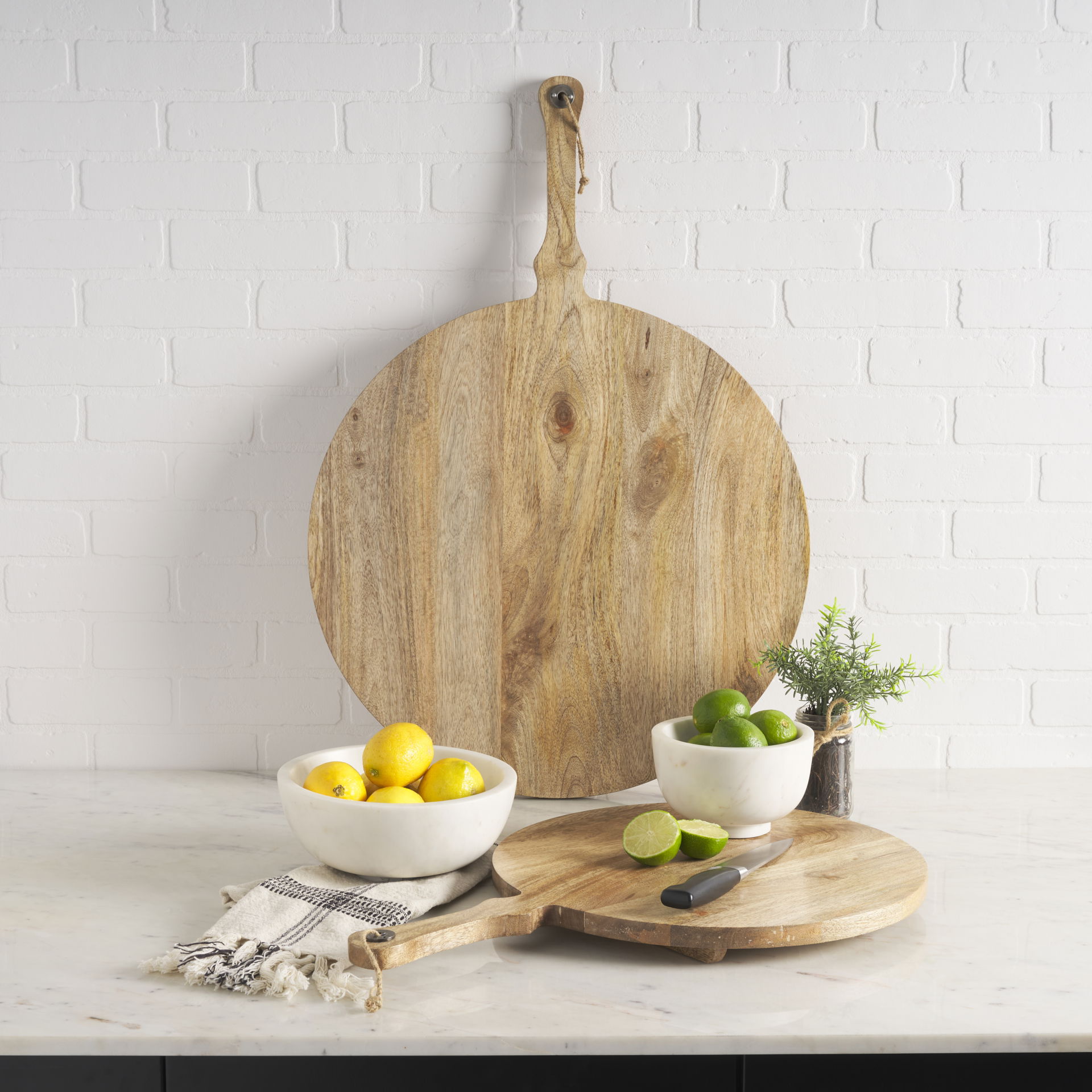 Katora Large Premium Solid White Marble Bowl, Decorative Bowl by Mercana, 9.5" length x 9.5" width x 4" height View 2