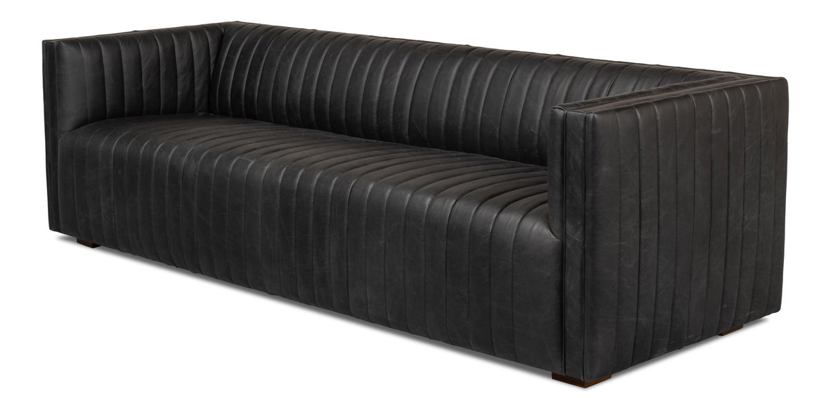 Everett Sofa, by Sarreid, 3' length x 8' width x 2'5" height View 9