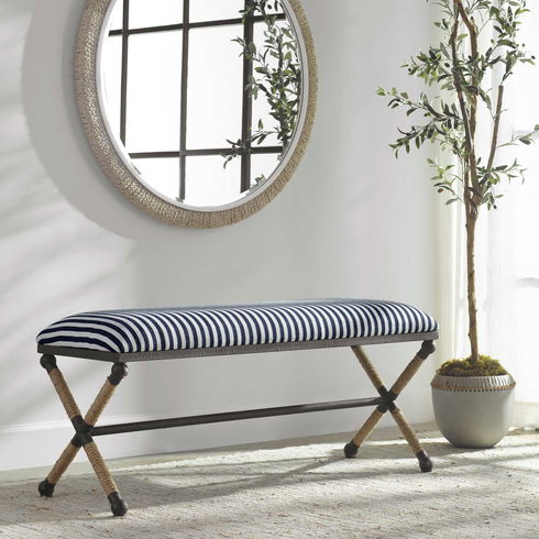 Braddock Striped Bench