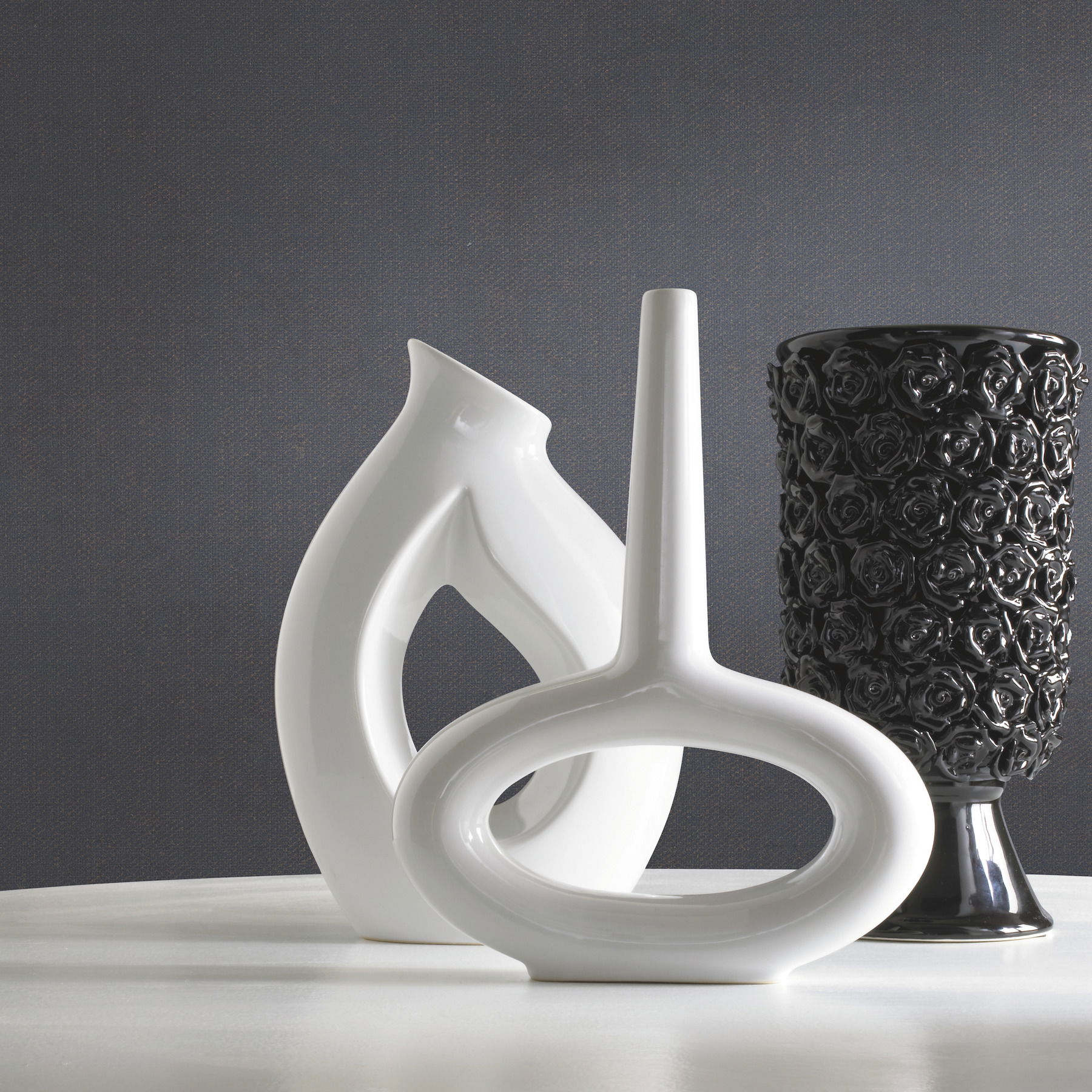 Linen Flax Texture Blue Wallpaper, by York Wall, 33' length x 1'8.5" width x 0.02" depth View 2