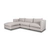 Halston 4 Piece (with 1 x Ottoman) Light Grey Chaise Sofa Set thumbnail 0