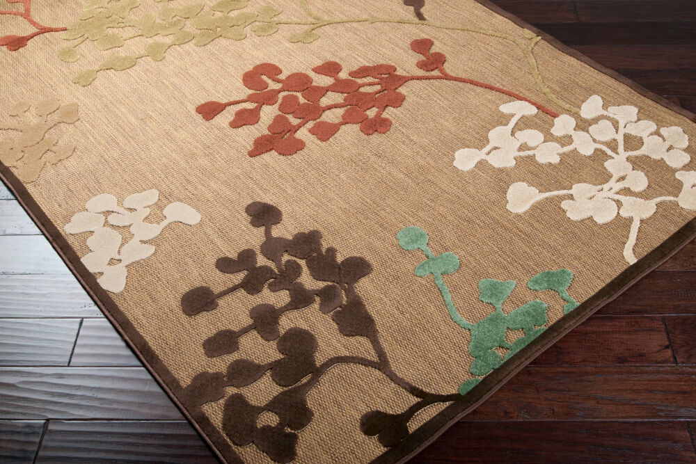 Portera Machine Woven Rug, by Surya, 1'6.11" length x 1'6.11" width