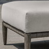 Borneo White Cushion Outdoor Ottoman, by Uttermost, 2'1.95" width x 1'4.5" height x 1'10" depth thumbnail 4