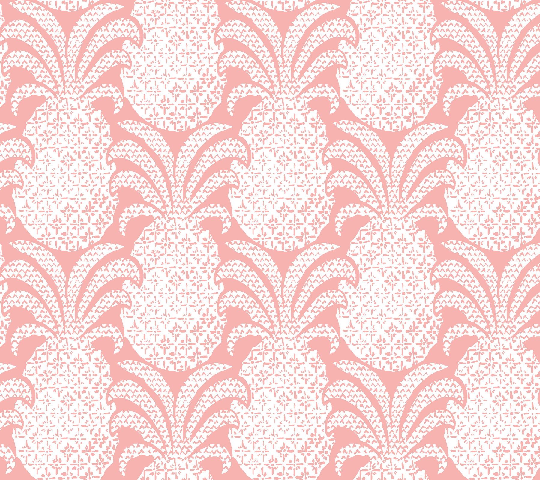 Colony Club Shell Pink Peel & Stick Wallpaper large image 