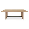 Madison Dining Table Natural, by Moe's Home, 82" width x 30" height x 42" depth thumbnail 1