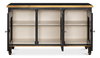 Louis Xvi Buffet Powder Black W/Gold, by Sarreid, 1'6" length x 5' width x 2'10" height thumbnail 10