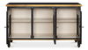 *Louis Xvi Buffet,Powder Black W/Gold, Cabinets & Sideboard by Sarreid, 60" length x 18" width x 34" height thumbnail 10