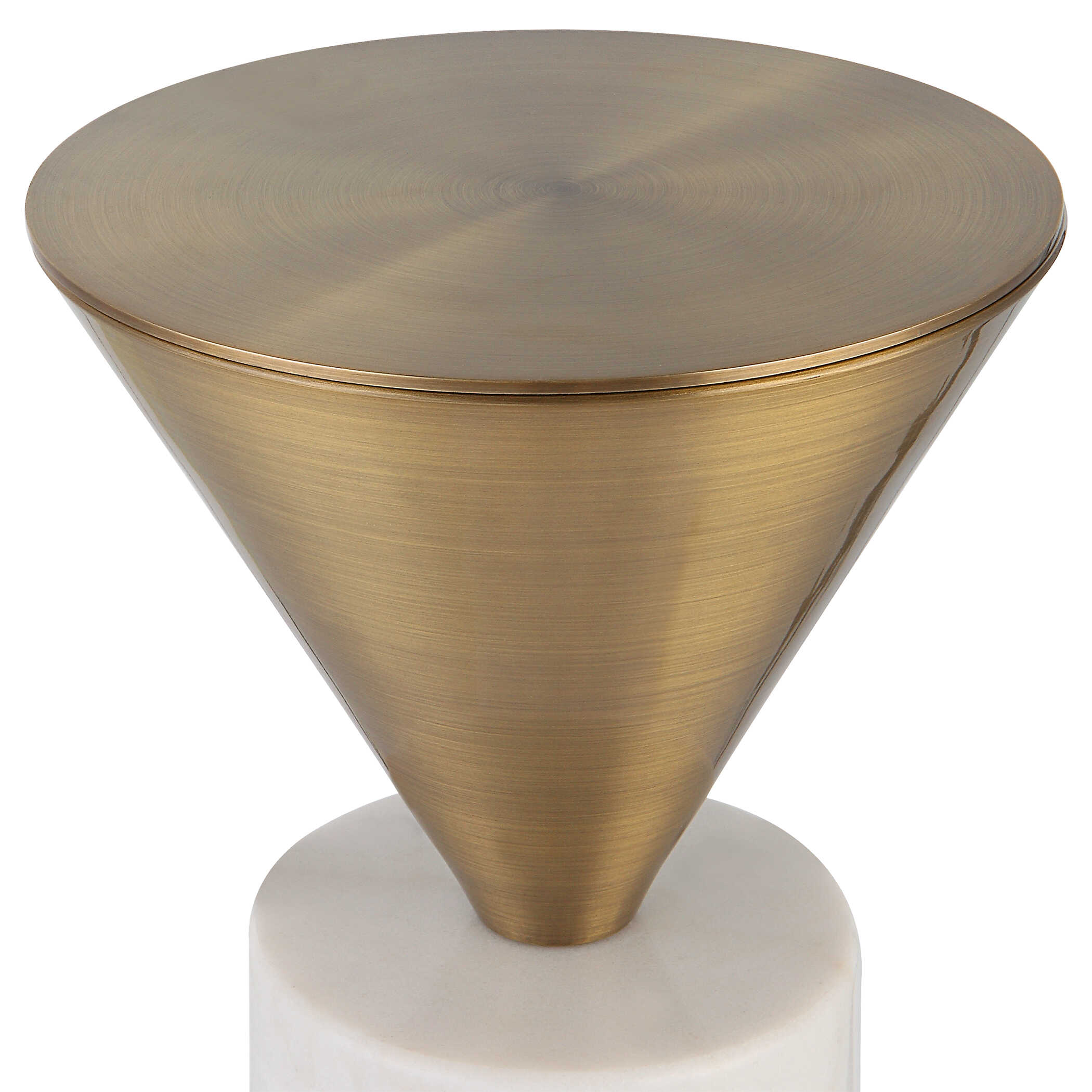 Top Hat Brass Drink Table large image 