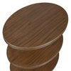 Top Tier Oval Walnut Side Table, Side & End Table by Uttermost, 25" width x 24.5" height x 18" depth thumbnail 5