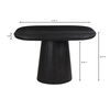 Freed Dining Table Black, by Moe's Home, 47" width x 30.5" height x 41" depth thumbnail 8
