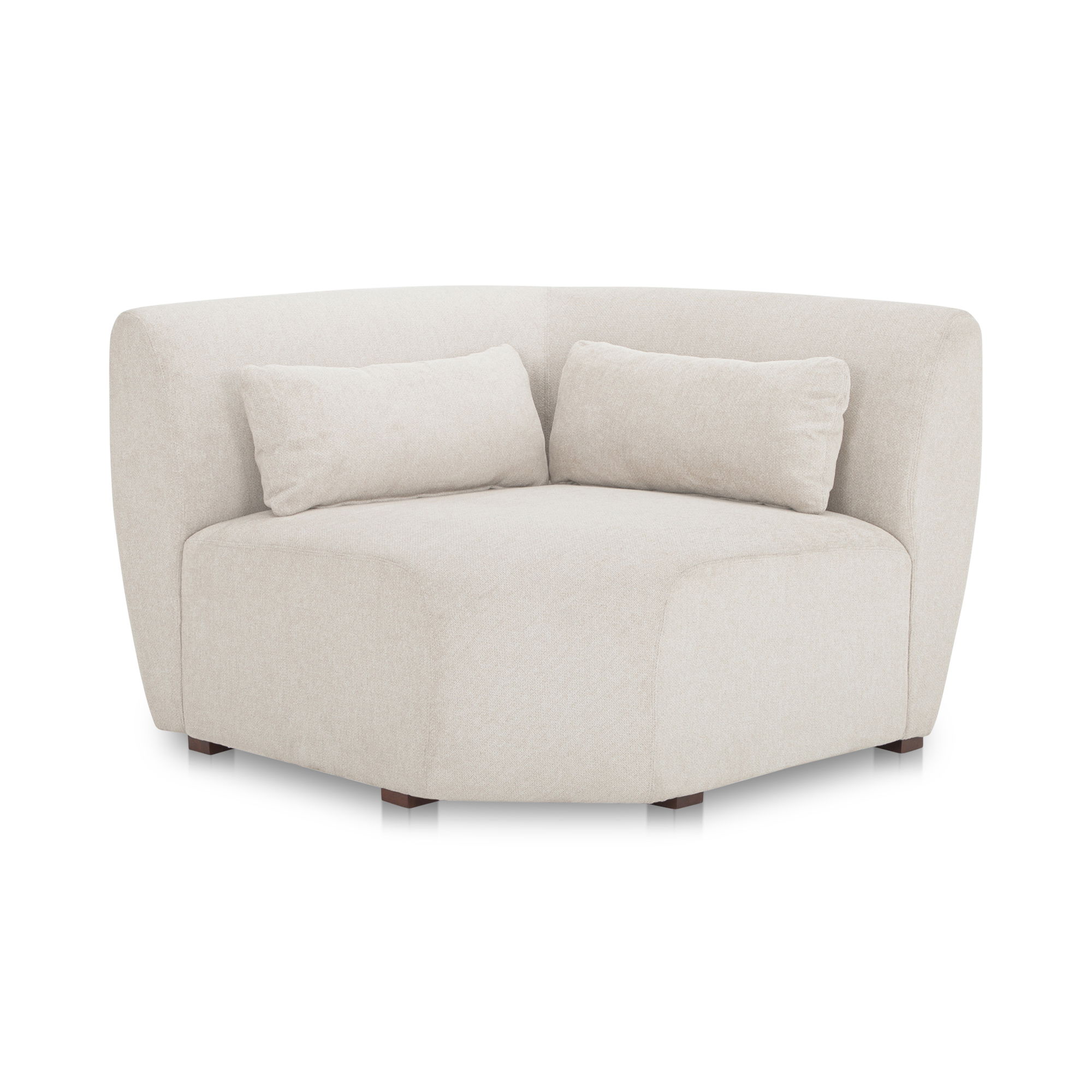 Amelia Corner Chair Warm White large image 