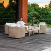 Kirkham Indoor-Outdoor Wood Coffee Table, by Uttermost, 48" width x 15" height x 24" depth thumbnail 2