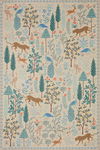 Rifle Paper Co. x Loloi Menagerie Rug, 1'6" length x 1'6" width thumbnail 1