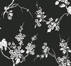 Imperial Blossoms Branch Black & White Wallpaper, by York Wall, 27' length x 2'3" width x 0.02" depth thumbnail 1