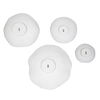 Lucky Coins White Metal Wall Bowls Set/4, Sculptural Wall Art by Uttermost, 11" width x 11" height x 2.5" depth thumbnail 7