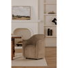 Drava Rolling Dining Chair Beige, by Moe's Home, 26" width x 32.5" height x 26" depth thumbnail 9