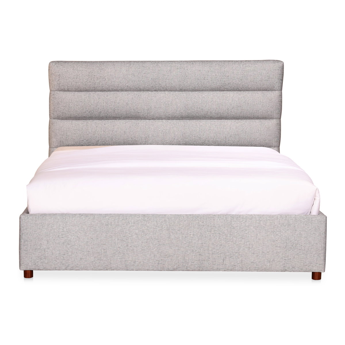 Takio King Bed Light Grey, by Moe's Home, 81" width x 44.5" height x 87" depth View 1