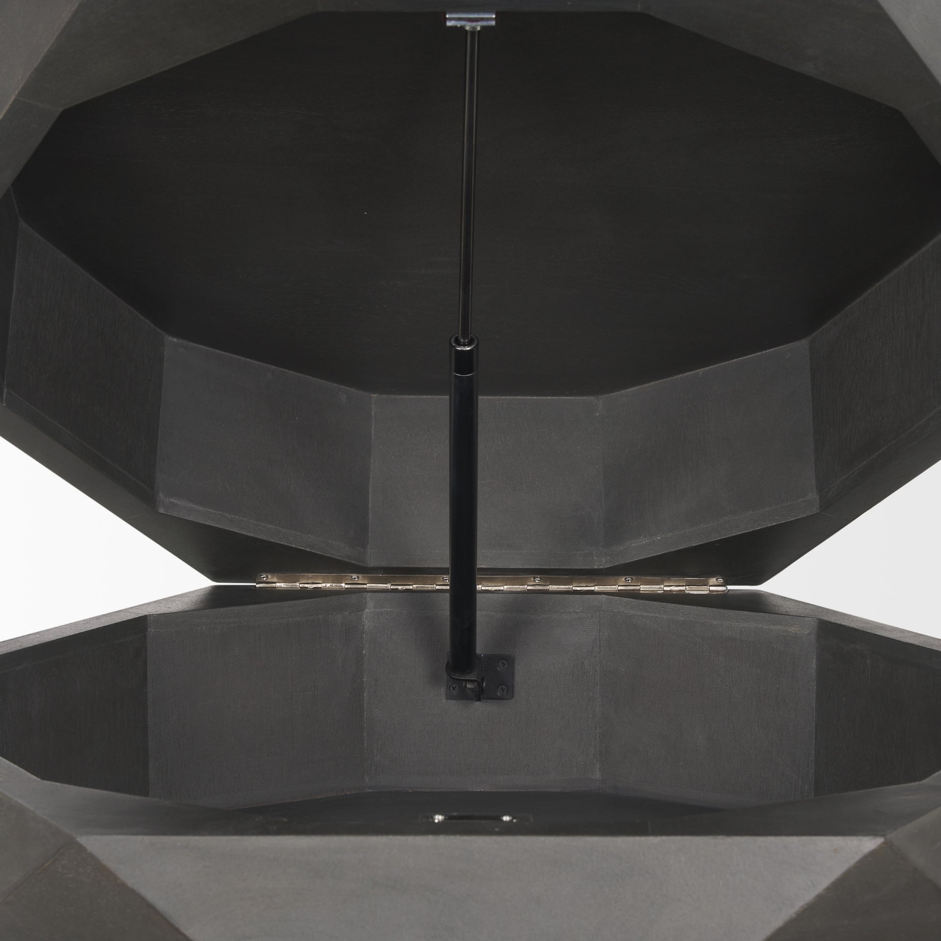 Arreto Hexagonal Hinged Solid Wood Top and Base Coffee Table large image 