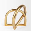 Locke Large Gold Metal Decorative Object, by Mercana, 5.91" length x 5.91" width x 6.1" height thumbnail 5