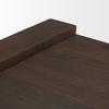Wesson Dark Brown Wood Accent Table, Side & End Table by Mercana, 23" length x 22" width x 22" height thumbnail 7