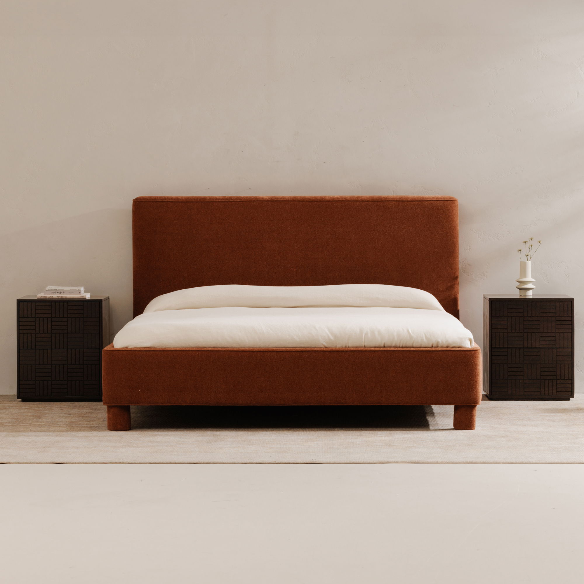 Ichigo Queen Bed Deep Orange large image 