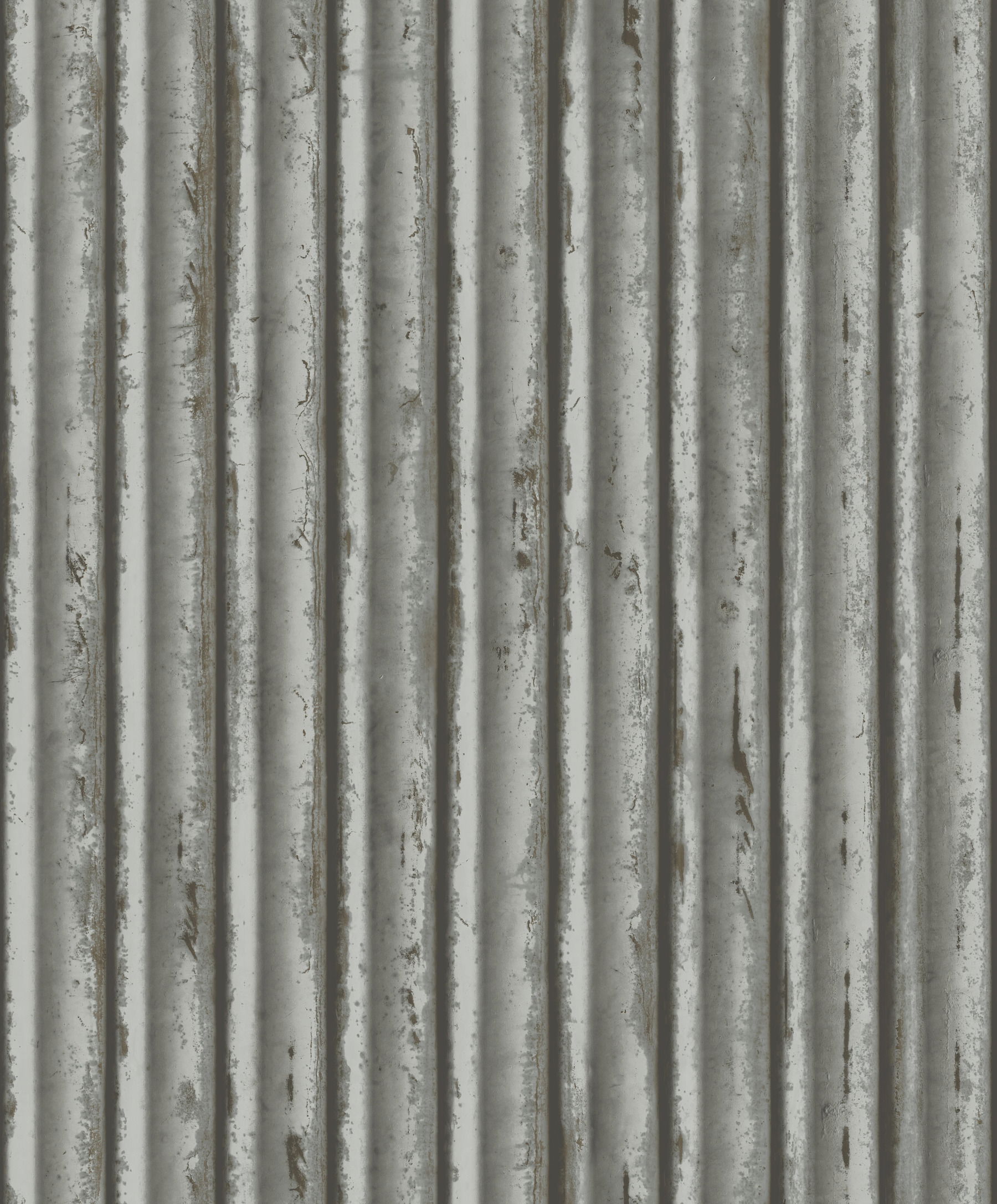 Grey & Silver Weathered Metal Wallpaper large image 