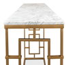 Brass Gate Console Table, by Sarreid, 1' length x 4' width x 2'9" height thumbnail 6