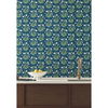 Meadow Flowers Navy & White Wallpaper thumbnail 2