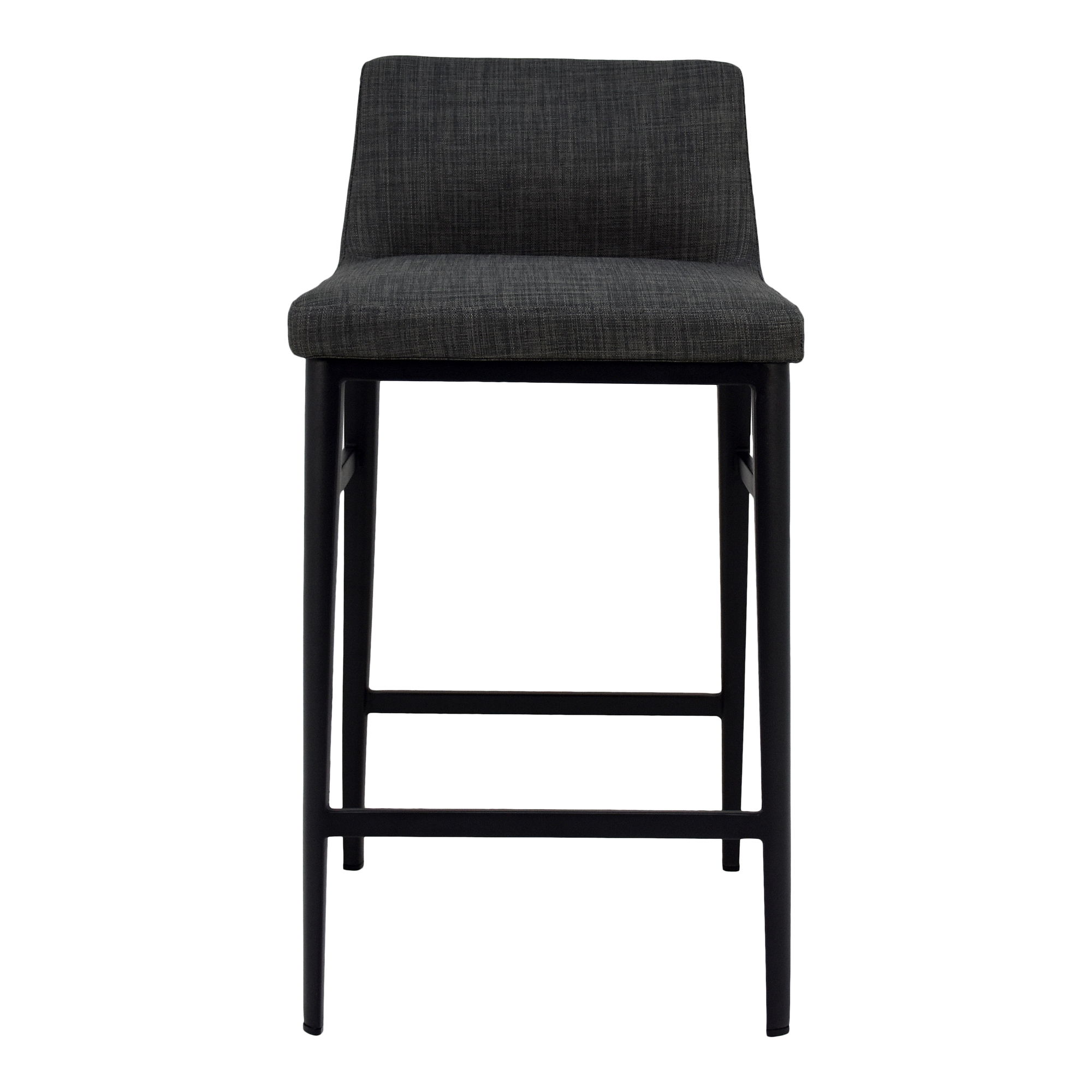 Baron Counter Stool Charcoal Grey, Counter & Bar Stool by Moe's Home, 17.5" width x 34" height x 20" depth View 1