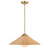 Phuvinh 1 Light Rattan Shade Pendant thumbnail 3