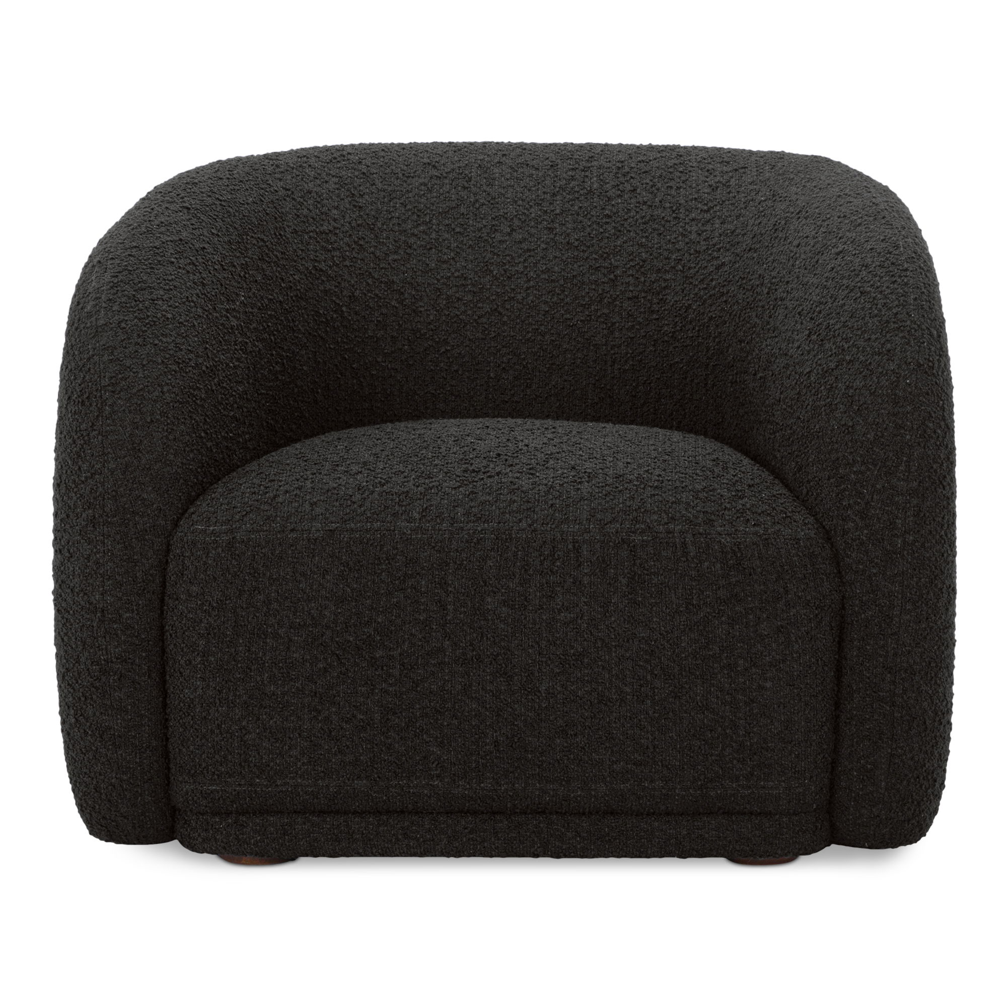 Faye Accent Chair Black Boucle, by Moe's Home, 33.5" width x 29.8" height x 32.2" depth View 1