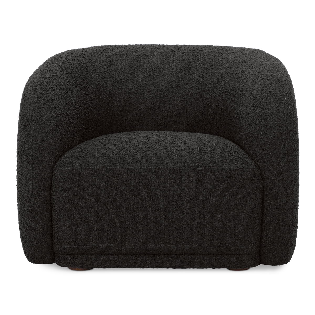 Faye Accent Chair Black Boucle, by Moe's Home, 37" width x 29.25" height x 33" depth View 1