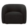 Faye Accent Chair Black Boucle, by Moe's Home, 37" width x 29.25" height x 33" depth thumbnail 1