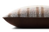 Loloi Brown Pillow, Decorative Pillow, 20" length x 20" width thumbnail 2