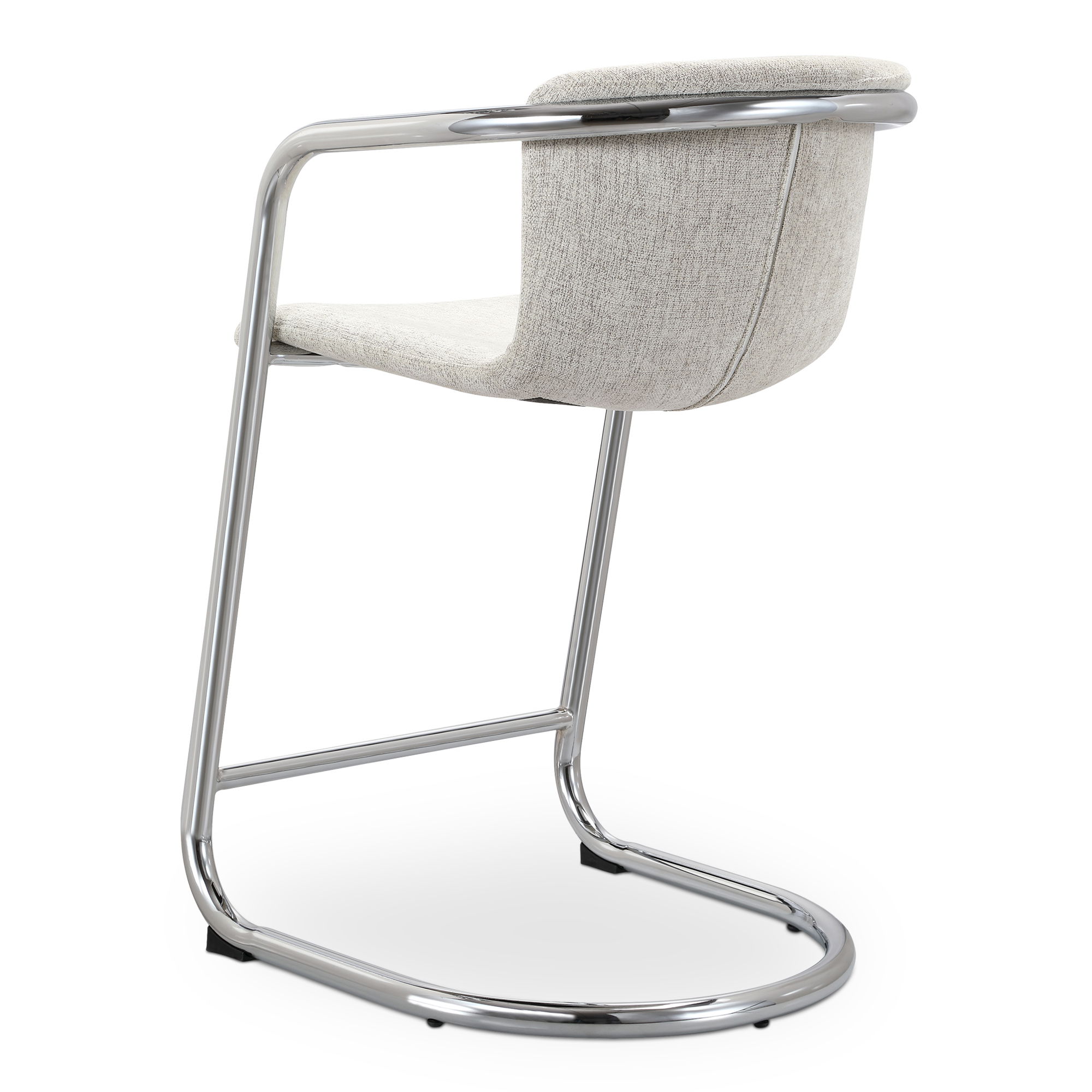 Freeman Chrome Frame Counter Stool Blended Cream - Set Of Two large image 