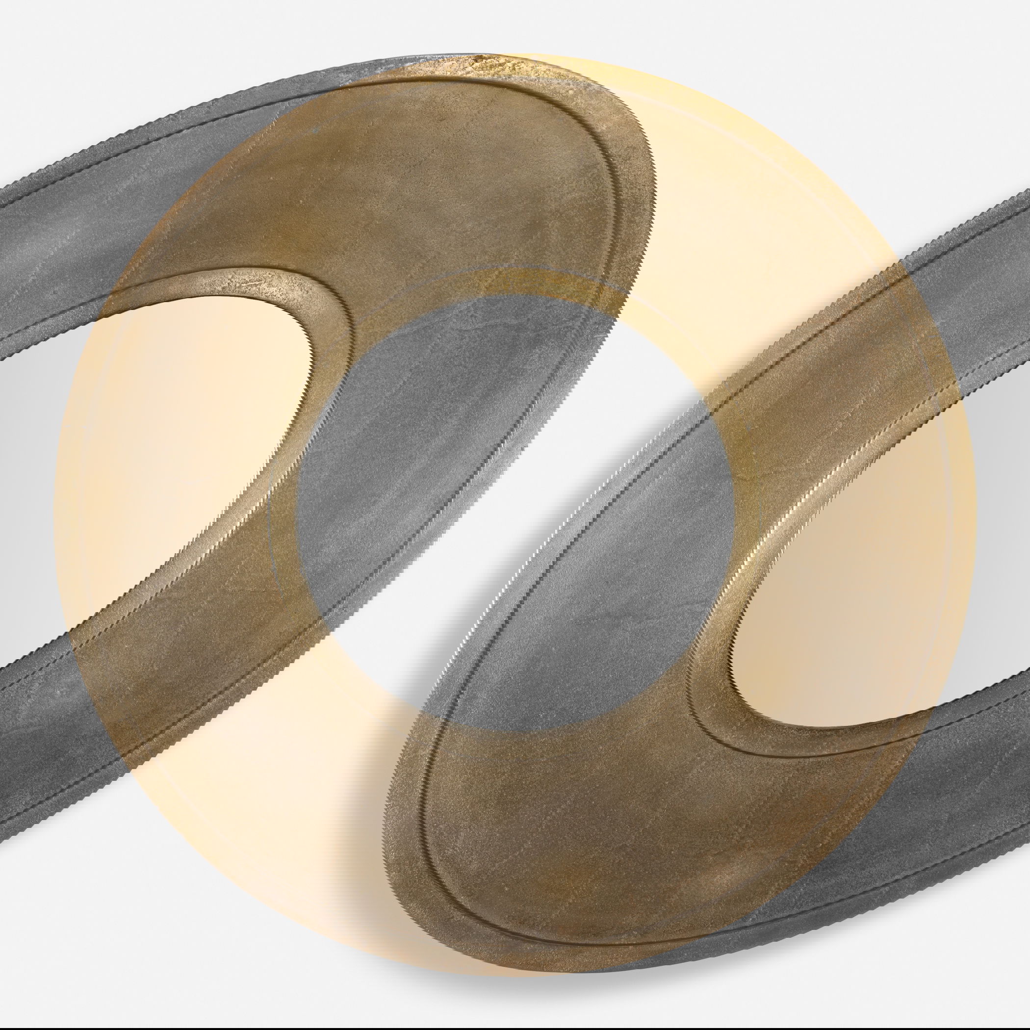 Axel Round Brass Mirror, by Uttermost, 30" width x 30" height x 1.5" depth View 1