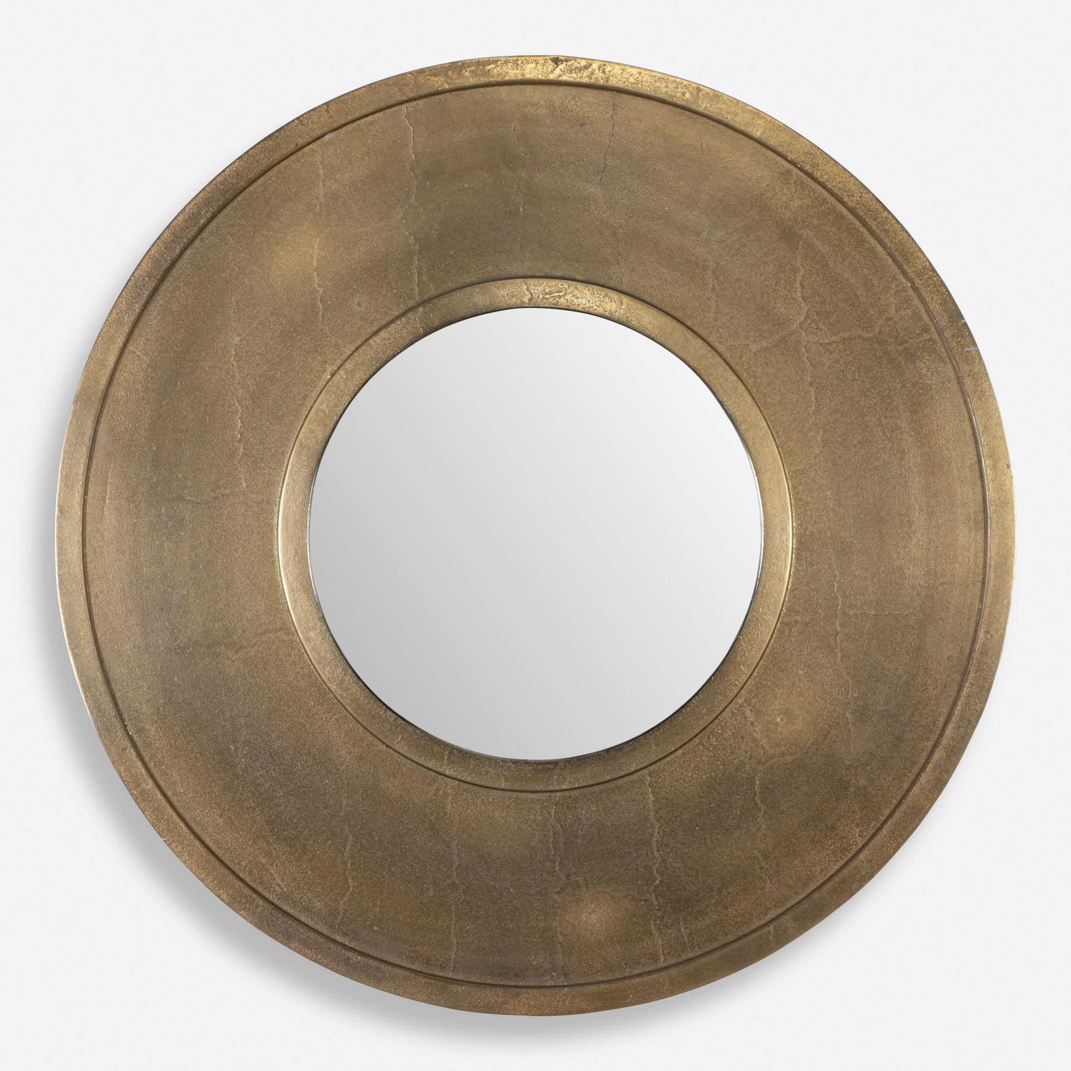 Axel Round Brass Mirror large image 