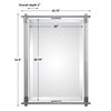 Adara Vanity Mirror, by Uttermost, 2'1.75" width x 2'9.5" height x 2" depth thumbnail 3