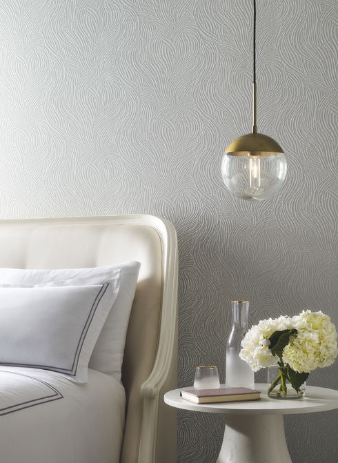 Tempest Light Grey Wallpaper